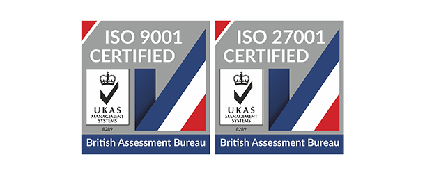 We’ve successfully renewed our ISO 9001 and ISO 27001 accreditations